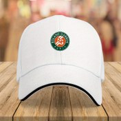Resim 1 Adet Resmi Lisanslı Roland Garros Tenis Beyzbol Şapkası - Üniseks Hafif Nefes Alabilir Geometrik Baskılı Güneş Şapka Dış Mekan Sporları, Günlük Kullanım, Balıkçılık, Bisiklet için - Yeşil ve Turuncu Vurgulu Beyaz, %100 Polyester, Doğum Günü Hediyesi, Tenis Şapkası, Dış Mekan Aksesuarları, Spor Tasarım, Orta Esnek Kumaş 