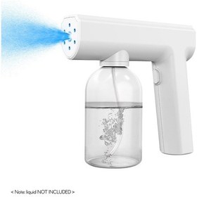 Resim Leezsing Nano Atomizer Sprey Kablosuz Mavi Işık Elde Taşınabilir Şarj Edilebilir Dezenfektan Sisleme Makinesi 300ml/ 10oz Kapasiteli D-6 
