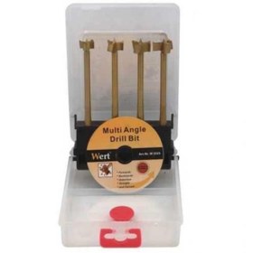 Resim WERT 2523 Tas Menteşe Çok Açılı Freze Matkap Seti 4 Parça 