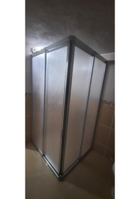 Resim Girayduşakabin 80x80 Parlak Profil Mika Köşe Girişli Kabin Gümüş 