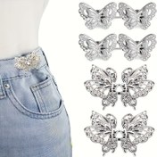 Resim 2/3/4 Çift Kadın Hollow Butterfly Bel Sıkılaştırıcıları, Çıkarılabilir ve Ayarlanabilir Pantolon ve Etek Boyu Yaz Anti-Çıkma Moda Dekoratif Aksesuarlar 