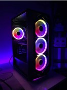 Resim RYZEN Teknoemo / Gaming Pc Oyuncu Bilgisayarı Masaüstü Kasa 5 5600 Rx 580 