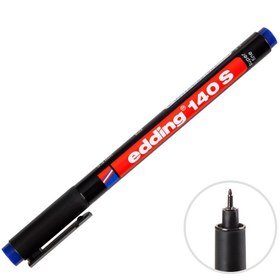 Resim Edding 140 S Permanent Asetat Kalemi 0.3 mm Uçlu Mavi 10 Adet 