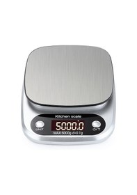 Resim Maiyame Mini Mutfak Terazisi: Paslanmaz Çelik, Abs Kasa, 4 Birim G, Ml, Oz, Fl:oz , 3kg/0.1g Hassasiyet 