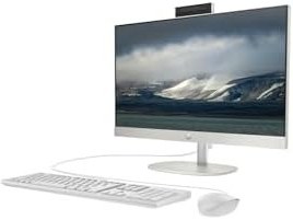 Resim HP ProOne 240 G10 i5 1335U 32GB 2TB SSD Iris Xe Graphics 23.8" FHD W11H All In One PC Beyaz & PER4 