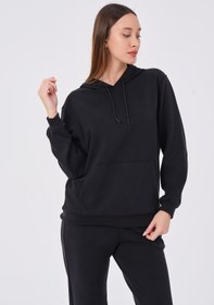 Resim Rich Kadın Yumuşak Kumaş Eşofman Takımı Eşofman Altı ve Sweatshirt 