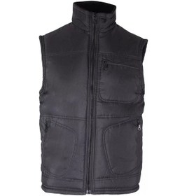 Resim Kışlık Polar Astarlı Yelek İş Güvenliği Ve Outdoor İçi Micro Konforlu Fonksiyonel Tasarım Siyah 