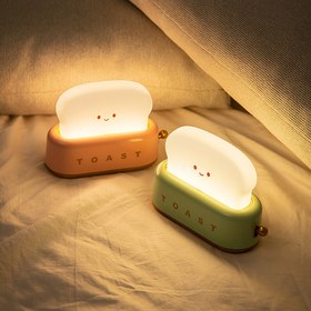 Resim Yeşil Sevimli LED Tost Masa Lambası 