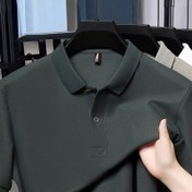 Resim ZBZP Erkekler için Kısa Kollu Polo Gömlek - Yaz 100% Pamuk, Yarı Kollu, Düğmeli, Rahat İş Stili, Hafif ve Nefes Alabilen Golf veya Tenis için, Golf Polo Gömlek | Şık Polo Tasarımı | Dokuma Tekstür 