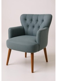 Resim Roma Berjer - Modern Tekli Koltuk - Babyface Kumaş - Gri 