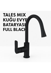 Resim Tales Mix Kuğu Evye Bataryası Full Black Siyah 