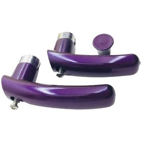 Resim Çaydanlık Sapı Takımı Kulp Tutamak Seti Parlak Mor Yanmaz Mor 