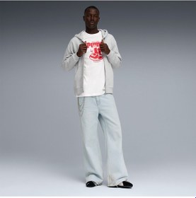 Resim Puma Graphic Erkek Beyaz T-shirt 634432 