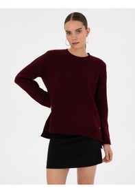Resim Pierre Cardin Kadın Vişne Kazak /triko 50316310-vr223 Vişne 