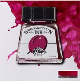 Resim Winsor & Newton Drawing Ink Çini Çizim Mürekkebi 542 Purple 