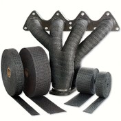 Resim 4.99 metre Yüksek Sıcaklık Cam Elyaf Bant - 1200°C'ye Kadar Isıya Dayanıklı, Otomotiv & Motosiklet Egzozu, Metal Yüzeyler & Borular için Dayanıklı Yalıtım Sarma, Uygun 