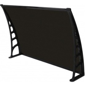 Resim Crocus Kapı Pencere Üstü Pratik Sundurma 80x120 Siyah Siyah 