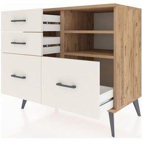 Resim Hyperion Şifonyer 2 Raflı 4 Çekmeceli 88x44x80 Çam-çam/aytaşı Çam/aytaşı 