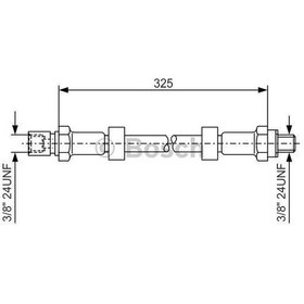 Resim Grosse 60-0256 - Ön Fren Hortumu R12-toros 