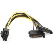 Resim Dark 2xSata / 6+2Pin PCI-E Dönüştürücü Güç Kablosu (DK-CB-P203) 