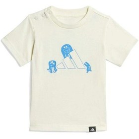 Resim Adidas Tiro Nster Bebek Ekru Yuvarlak Yaka Tişört Ekru 