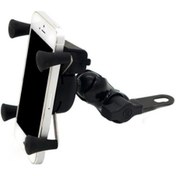 Resim Motosiklet Cep Telefonu Tutucu Şarj Edilebilir Elektrikli Telefon Tutucu Evrensel 