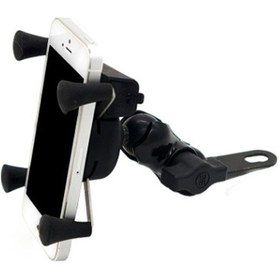 Resim Motosiklet Cep Telefonu Tutucu Şarj Edilebilir Elektrikli Telefon Tutucu Evrensel 