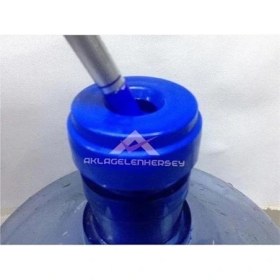 Resim AyrStore Vakia Şarjlı Su Pompası / Su Sebili Uyumlu Su Dökülmesini Engelliyen Yaylı Non-Spill Damacana Kapağı 