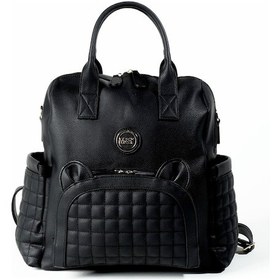 Resim M&y Kitty Deri Anne Bebek Bakım Sırt Çantası 7271 Siyah 001 