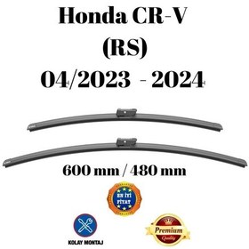Resim Honda Cr-v Rs 2023 2024 Uyumlu Ön Cam Muz Tipi Silecek Süpürgesi Seti 600/480mm Silbak 