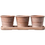 Resim Mini Siena Toprak Saksı Seti Terracota 