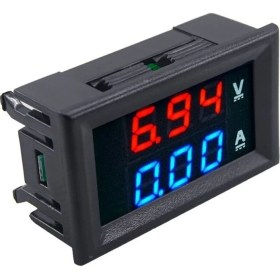 Resim Temiz Pazar Dijital Dual Voltmetre Ampermetre Volt Akım Ölçer Dc 0-100V 10A 
