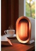 Resim 1200w Mini Elektrikli Isıtıcı Fan 2 Kademeli Masaüstü Üflemeli Fanlı Isıtıcı Güvenli Emniyet Sistemi 