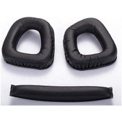 Resim Logitech G35 G930 G430 F450 Kafa Bandı ve Kulaklık Pedi SET Kulaklık Pedi Süngeri Headband 