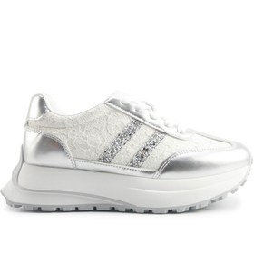 Resim Butigo 25S-010 5FX Gümüş Kadın Sneaker 