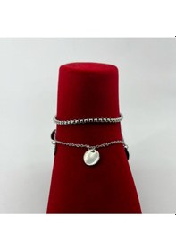 Resim Parlak Pullu Çelik Halhal Gri 