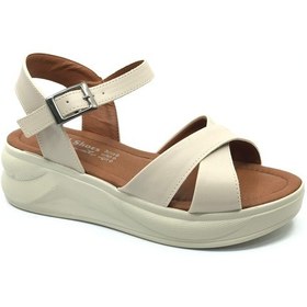 Resim Kocamanlar Gundimarb Comfort Ortopedik Kadın Sandalet Ten Rengi 