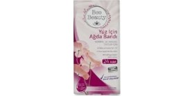 Resim Bee Beauty Yüz İçin Ağda Bandı 24 Adet Normal Ciltler için Hızlı ve Etkili Uygulama 