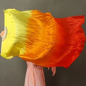 Resim 1 adet 150 cm degrade göbek dansı fanı - büyük ölçekli performanslar, dans akademisi gösterileri, düğünler ve partiler için uygun 