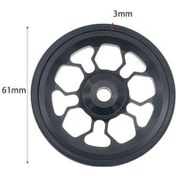 Resim Supermarket1 Katlanır Bisiklet Yürüyüş Tekerleği - 61mm Cnc Alüminyum, Siyah - İnovatif Tasarım 