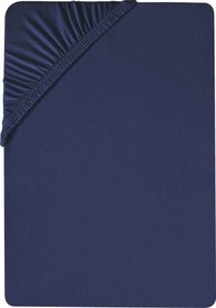 Resim Lacivert Penye Çift Kişilik Lastikli Çarşaf 