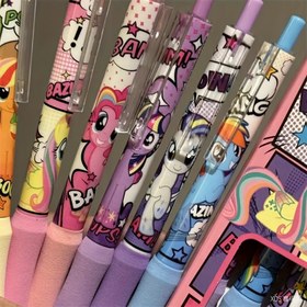 Resim My Little Pony Paulie 6'lı Paket Unisex Kalemler Push-up Siyah Hızlı Kuruyan Mürekkep 0.5mm İnce Uç Açılış Sezonu Mezuniyet Töreni Öğretmenler Günü Seçilmiş Hediyeler 