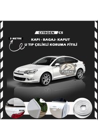 Resim Citroen C5 Oto Araç Kapı Koruma Fitili 5 Metre Parlak Beyaz Renk 