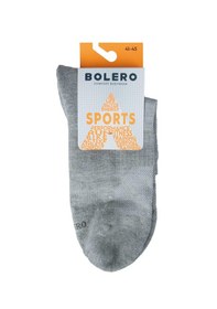 Resim Bolero E98 Unisex Dikişsiz Taban Havlu Kısa Spor Çorap Gri Melanj 