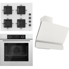 Resim Ferre Fryart Ss Serisi Beyaz Set (SS206 + XE63CB +D081 ) - Kare Emaye Izgara 