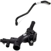 Resim Opel Astra J 1.4 Turbo Termostat Gövdesi / Termostat Hortumu 1338489-1336360 