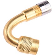 Resim Xindoker Araba Motosiklet Lastik Valfi Bakır Metal Uzatma Kolu 90 Derece - Kesin Kapama, Kolay Kurulum, Tüm Standart Valfler İçin 