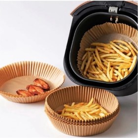 Resim Kitchen Beauty Airfryer Pişirme Kağıdı 50 Adet Hava Fritözü Airfryer Firitözü Airfryer Yağsız Firitöz Pişirme 