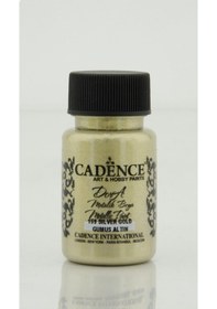 Resim Cadence Dora Simli Metalik Boya 50 Ml. 159 Gümüş Altın 