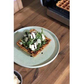 Resim Belçika Waffle Makinesi 5 Program, 7 Kızartma Seviyesi, LCD & Paslanmaz Çelik 